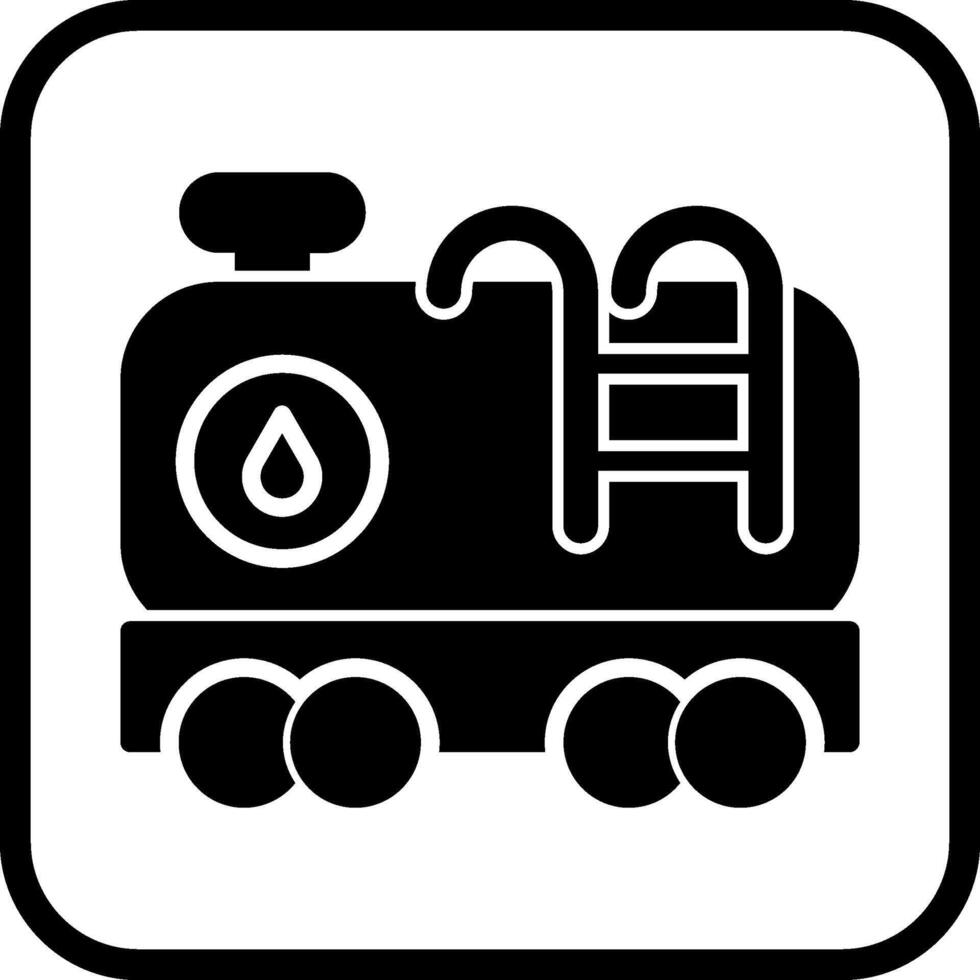 ícone de vetor de vagão tanque