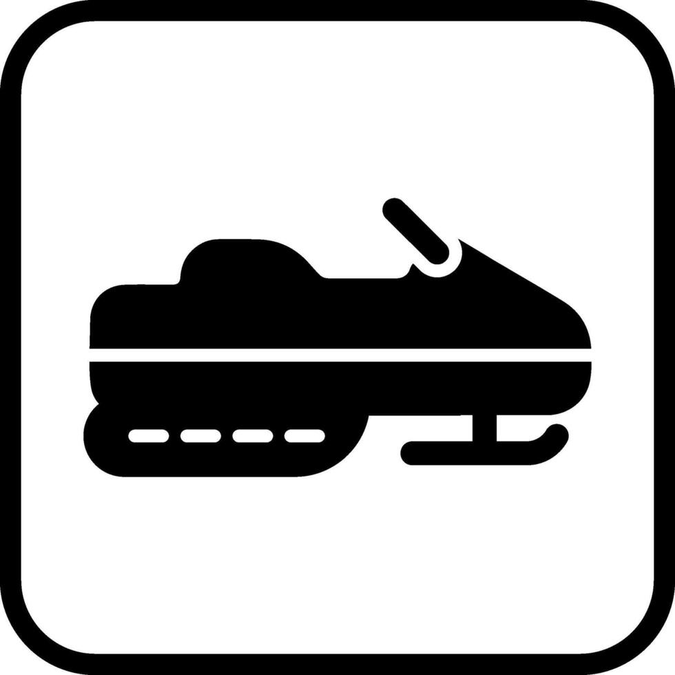 ícone de vetor de snowmobile