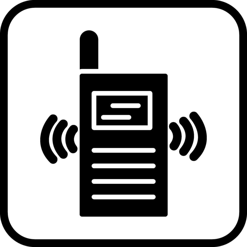 ícone de vetor de walkie-talkie