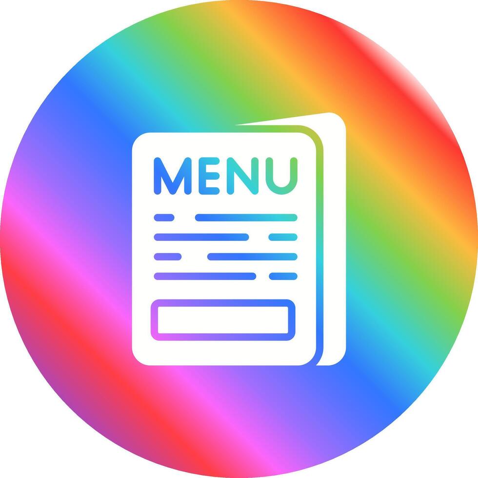 ícone de vetor de menu