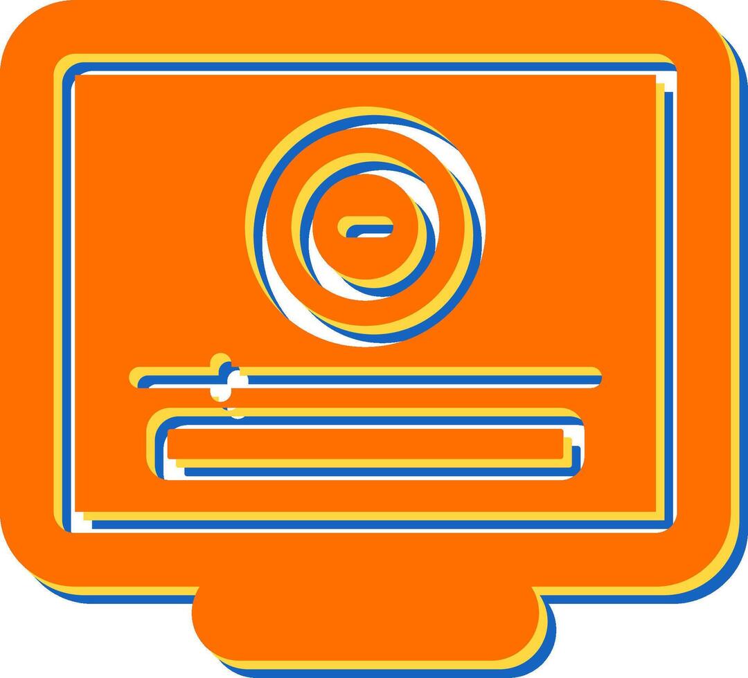 ícone de vetor de computador desktop
