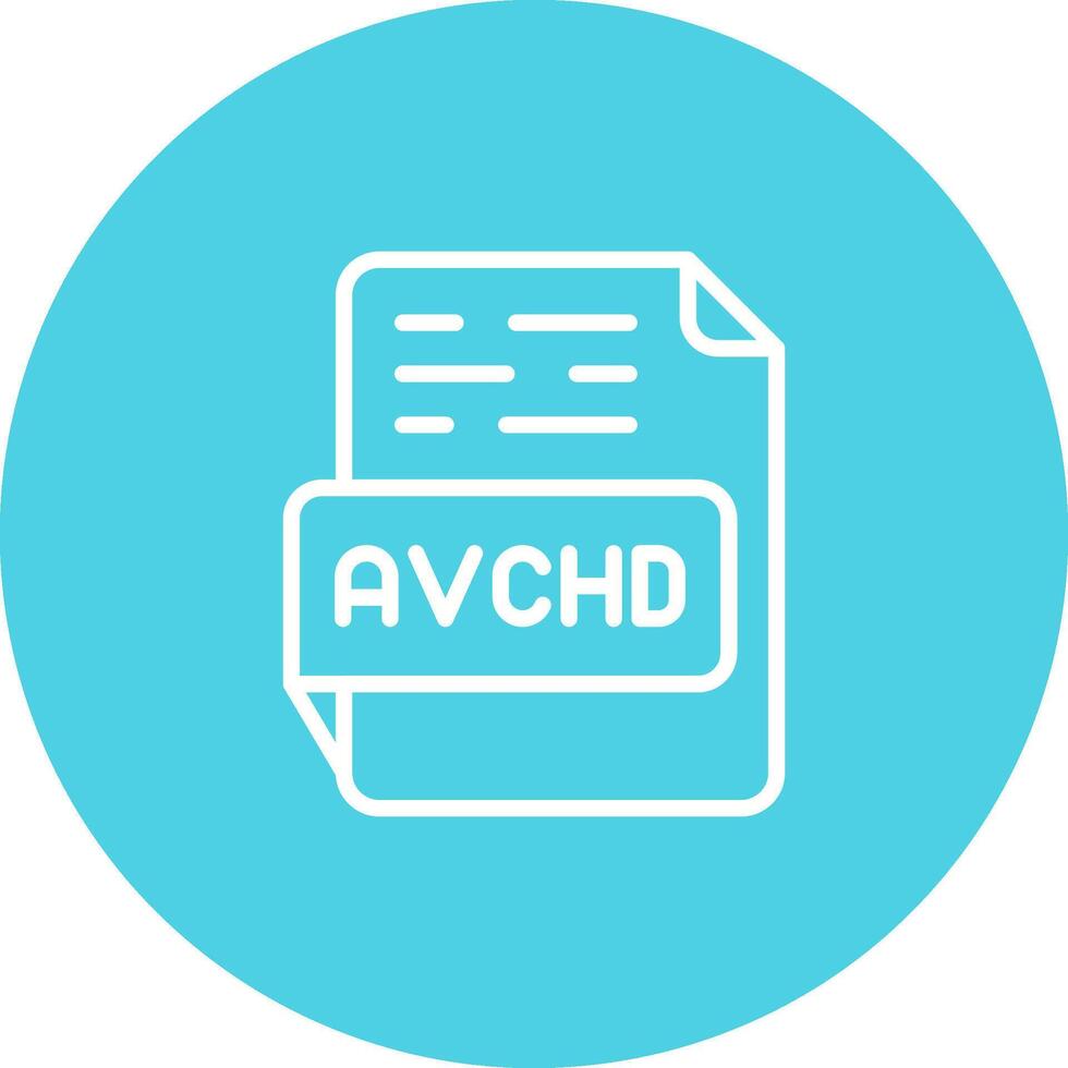 avchd vetor ícone