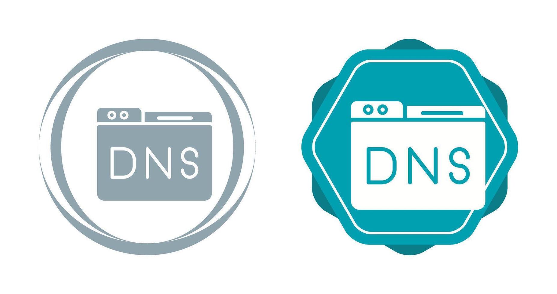 domínio dns gestão vetor ícone