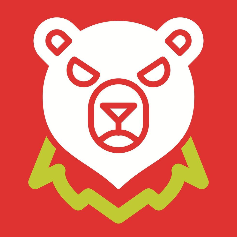 ícone de vetor de urso