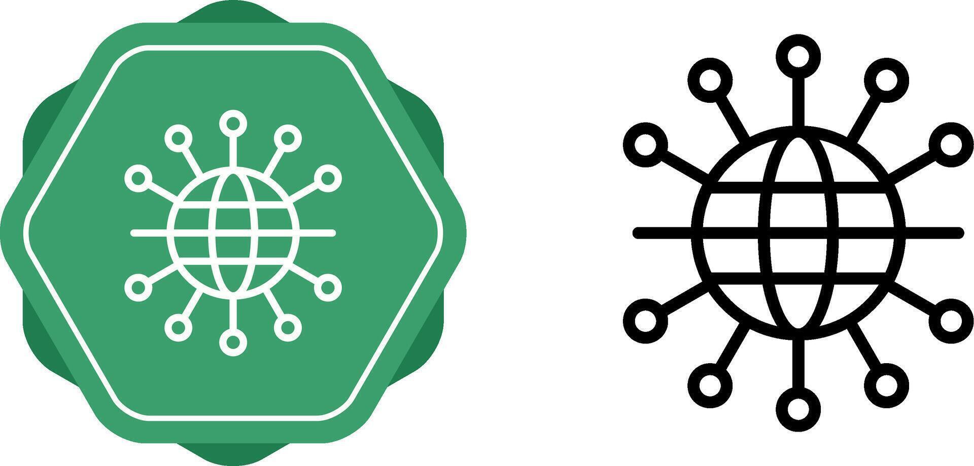 rede topologia vetor ícone