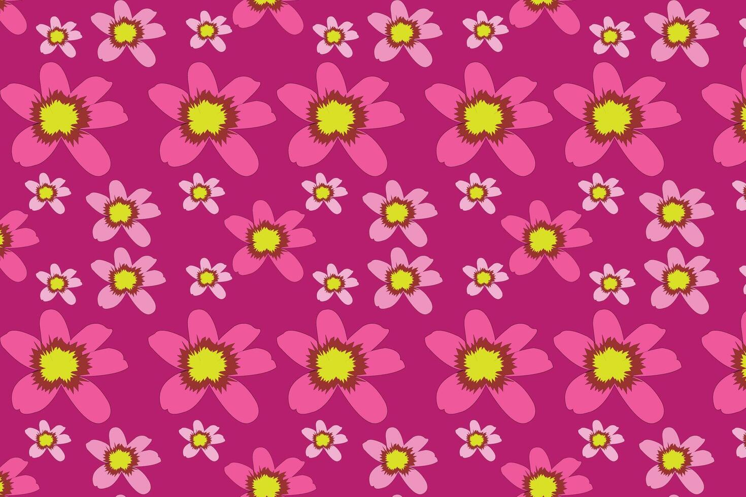 floral desatado padronizar fundo. Rosa flor decoração fundo vetor