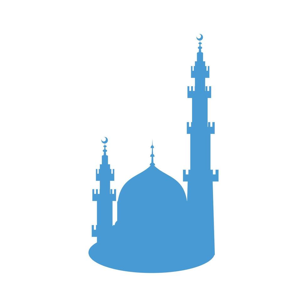 mesquita ícone em branco fundo. plano estilo. vetor ilustração. Recursos gráfico elemento Projeto. vetor ilustração com uma religioso tema. Lugar, colocar do adoração para muçulmanos