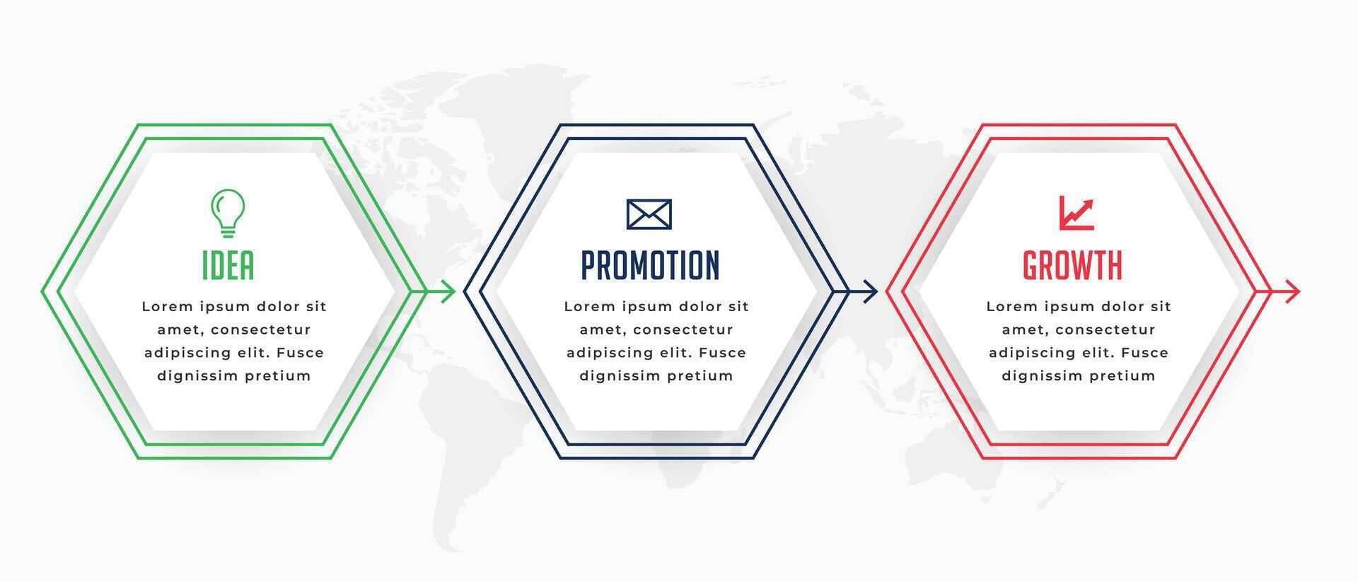 três degrau infográfico opção gráfico modelo para dados visualização vetor