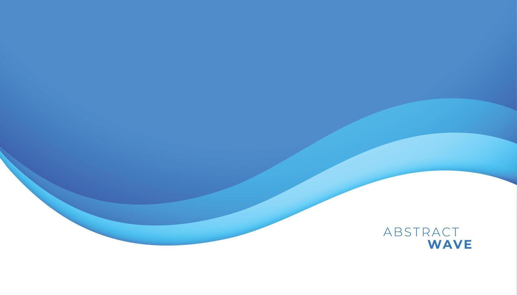 abstrato azul onda forma com dinâmico cachos fundo Projeto vetor