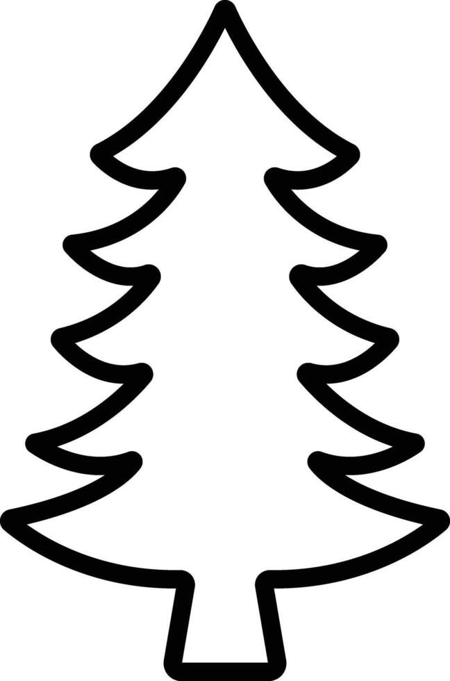 Natal árvore ícone dentro linha estilo. vetor para apps e local na rede Internet. isolado em contém tal ícones Como Natal árvore pode estar usava para natureza, feriado, inverno cartazes