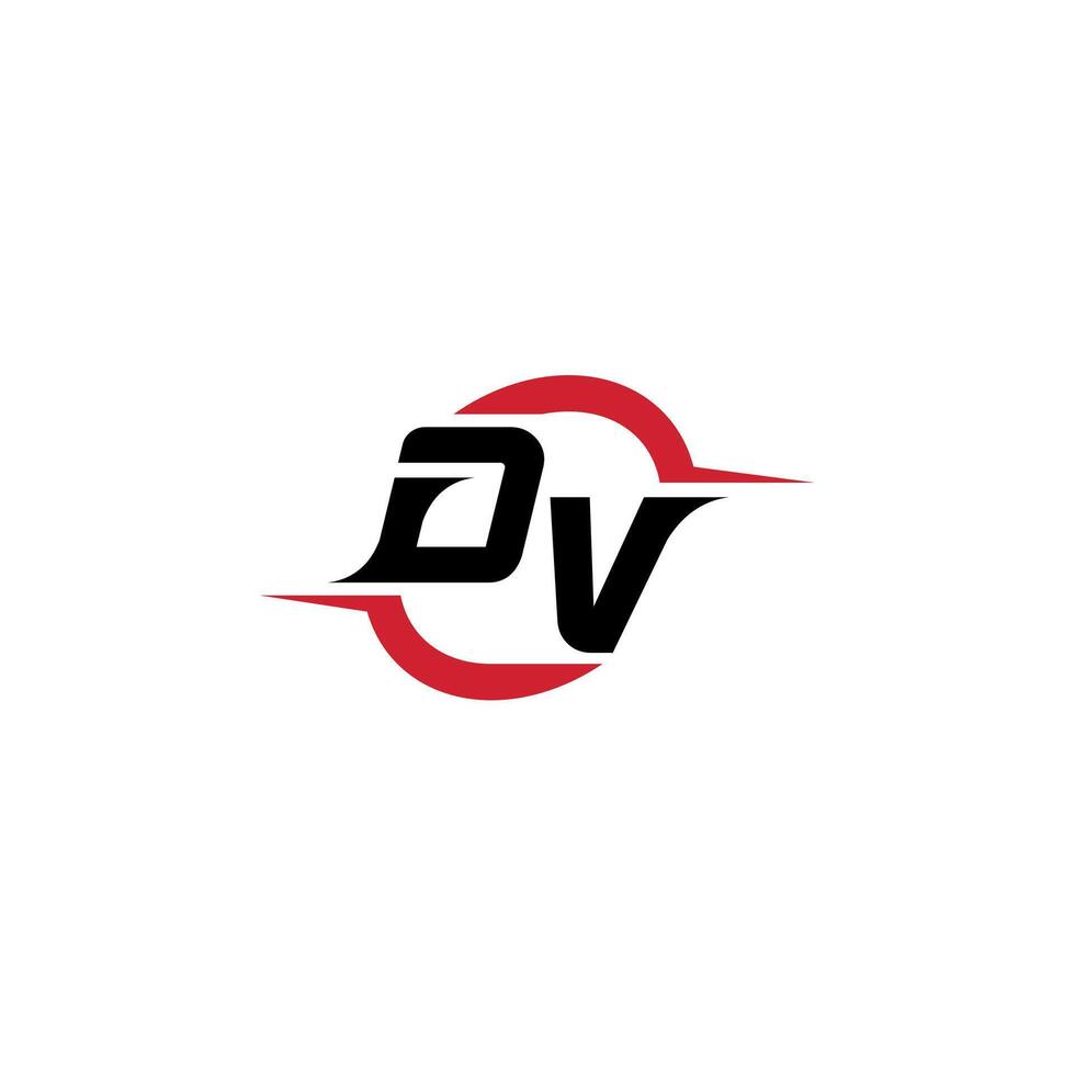 dv inicial esport ou jogos equipe inspirado conceito Ideias vetor