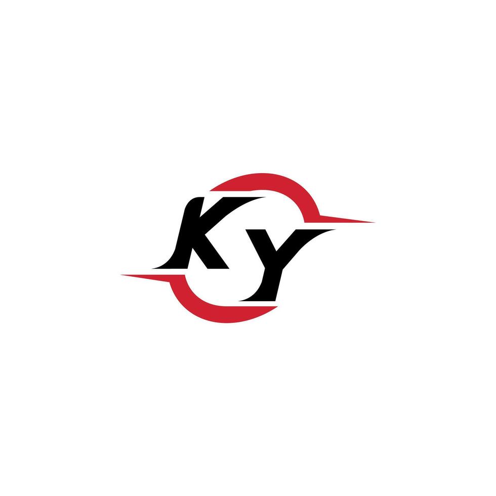 ky inicial esport ou jogos equipe inspirado conceito Ideias vetor