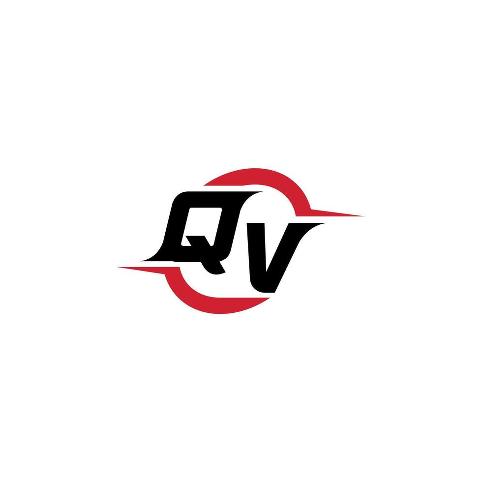 qv inicial esport ou jogos equipe inspirado conceito Ideias vetor