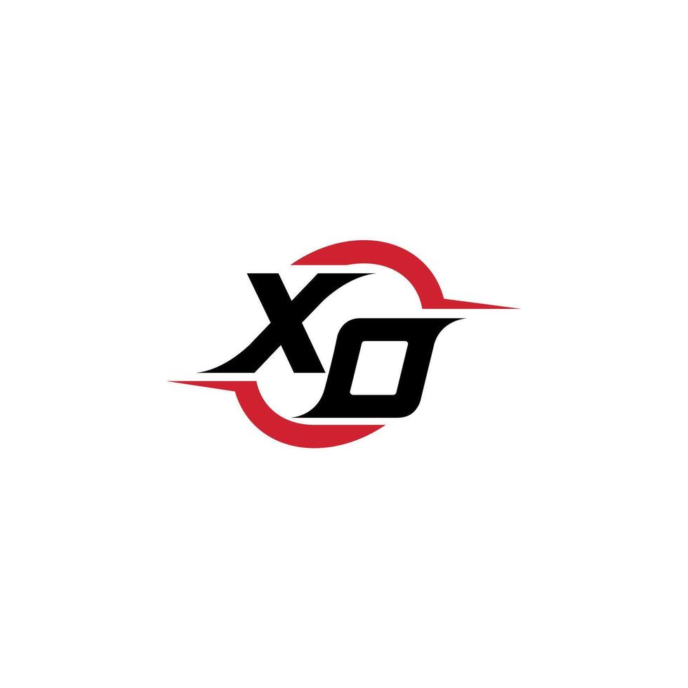 xo inicial esport ou jogos equipe inspirado conceito Ideias vetor