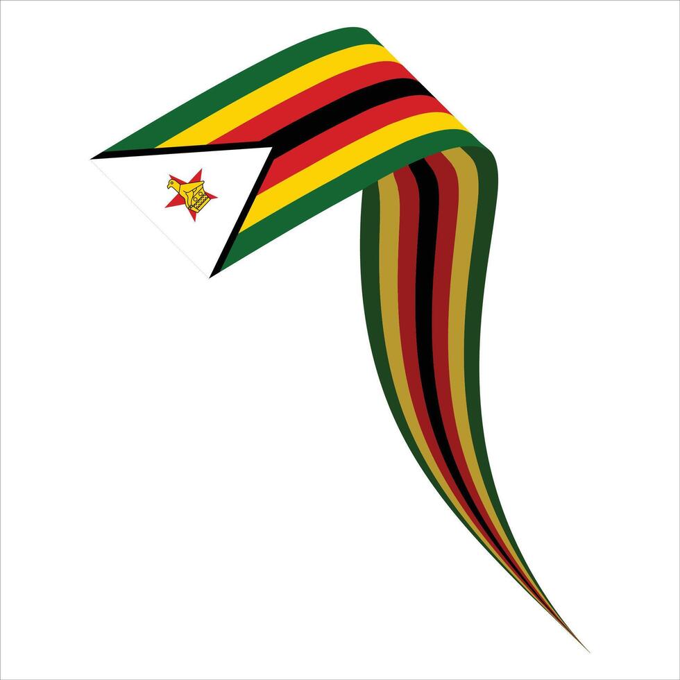 Zimbábue elemento independência dia ilustração Projeto vetor