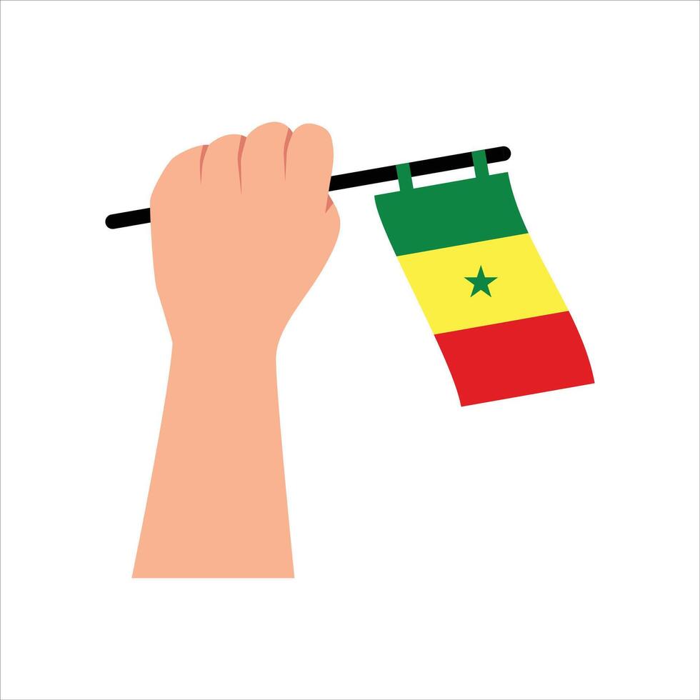 Senegal elemento independência dia ilustração Projeto vetor