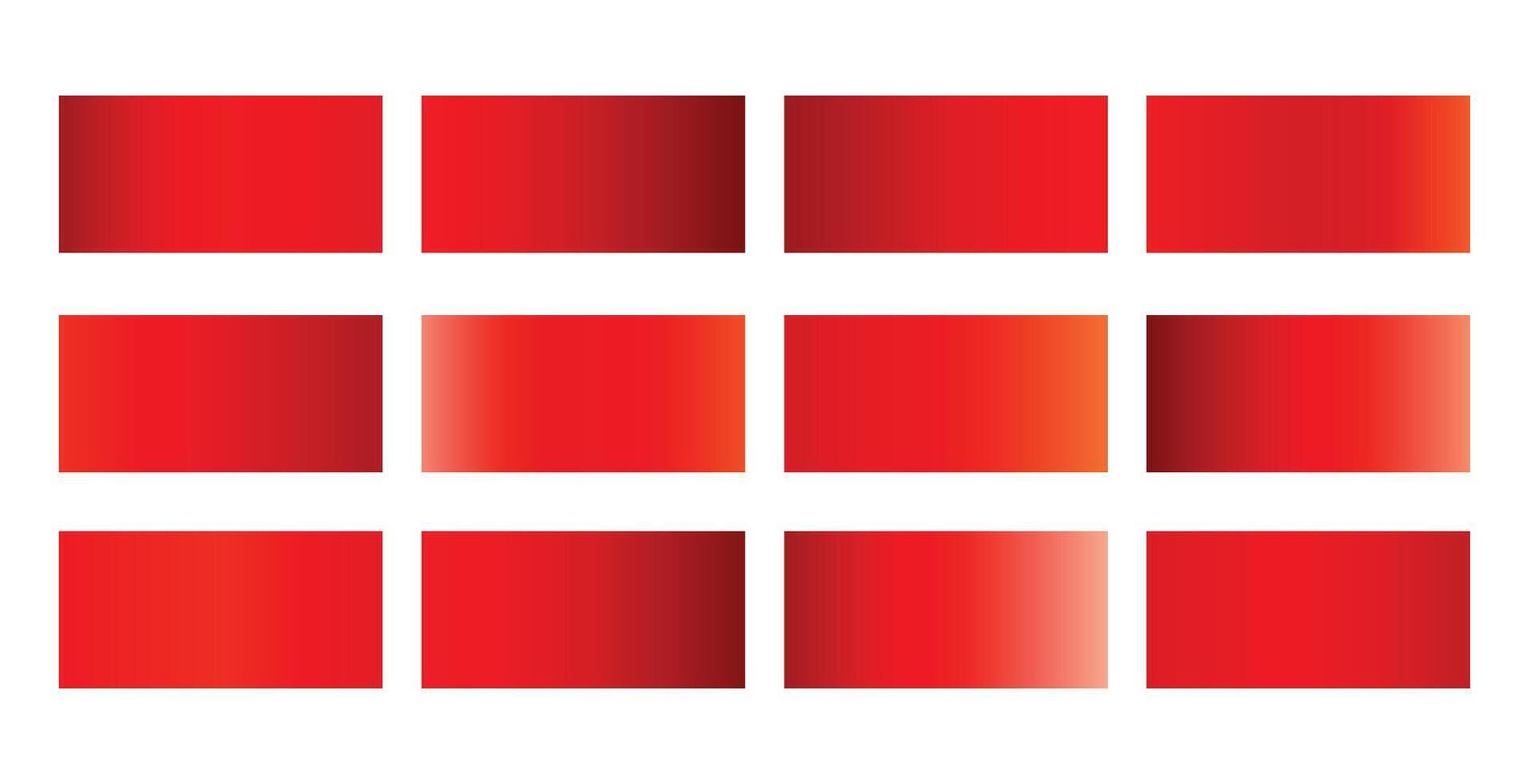 abstrato gradiente vermelho cor conjunto para moderno apresentações vetor