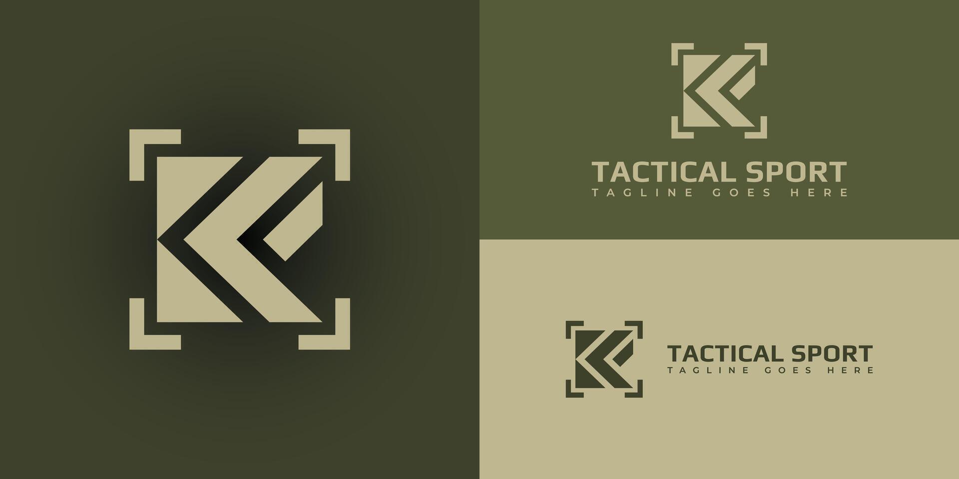 abstrato inicial carta kf ou fk logotipo dentro suave verde cor apresentado com múltiplo verde fundo cores. a logotipo é adequado para tático Esportes o negócio logotipo Projeto inspiração modelos. vetor