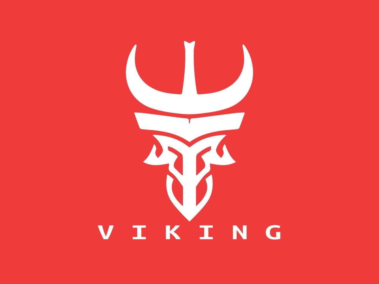 viking logotipo Projeto ícone símbolo vetor ilustração. humano viking logotipo Projeto modelo.