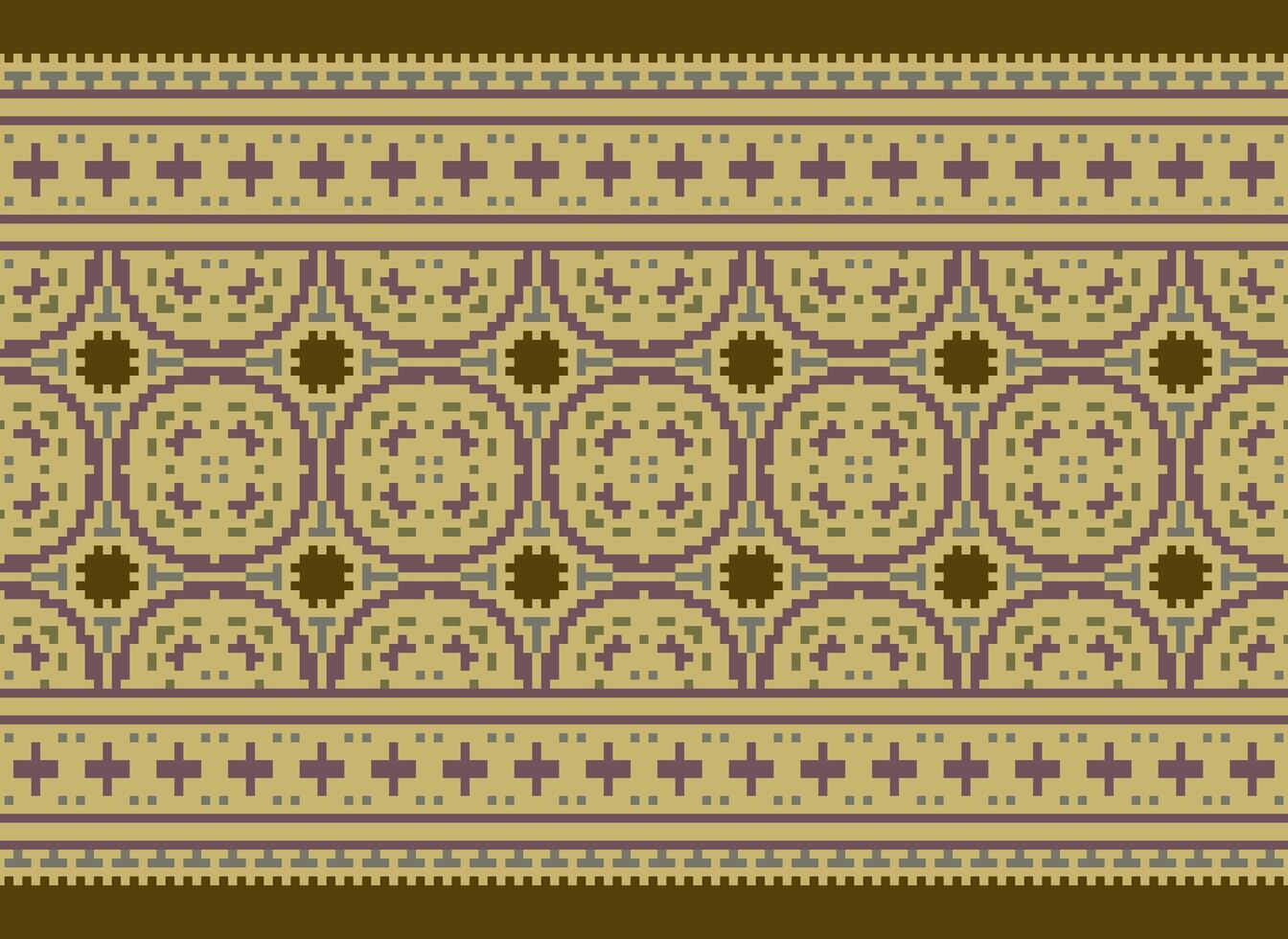 Cruz ponto tradicional étnico padronizar paisley flor ikat fundo abstrato asteca africano indonésio indiano desatado padronizar para tecido impressão pano vestir tapete cortinas e sarongue vetor