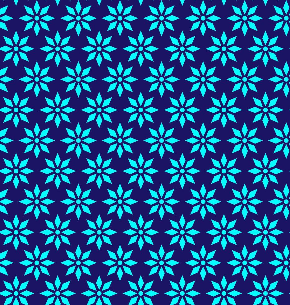 desatado textura dentro a Formato do uma floral abstrato monocromático padronizar em uma azul fundo vetor