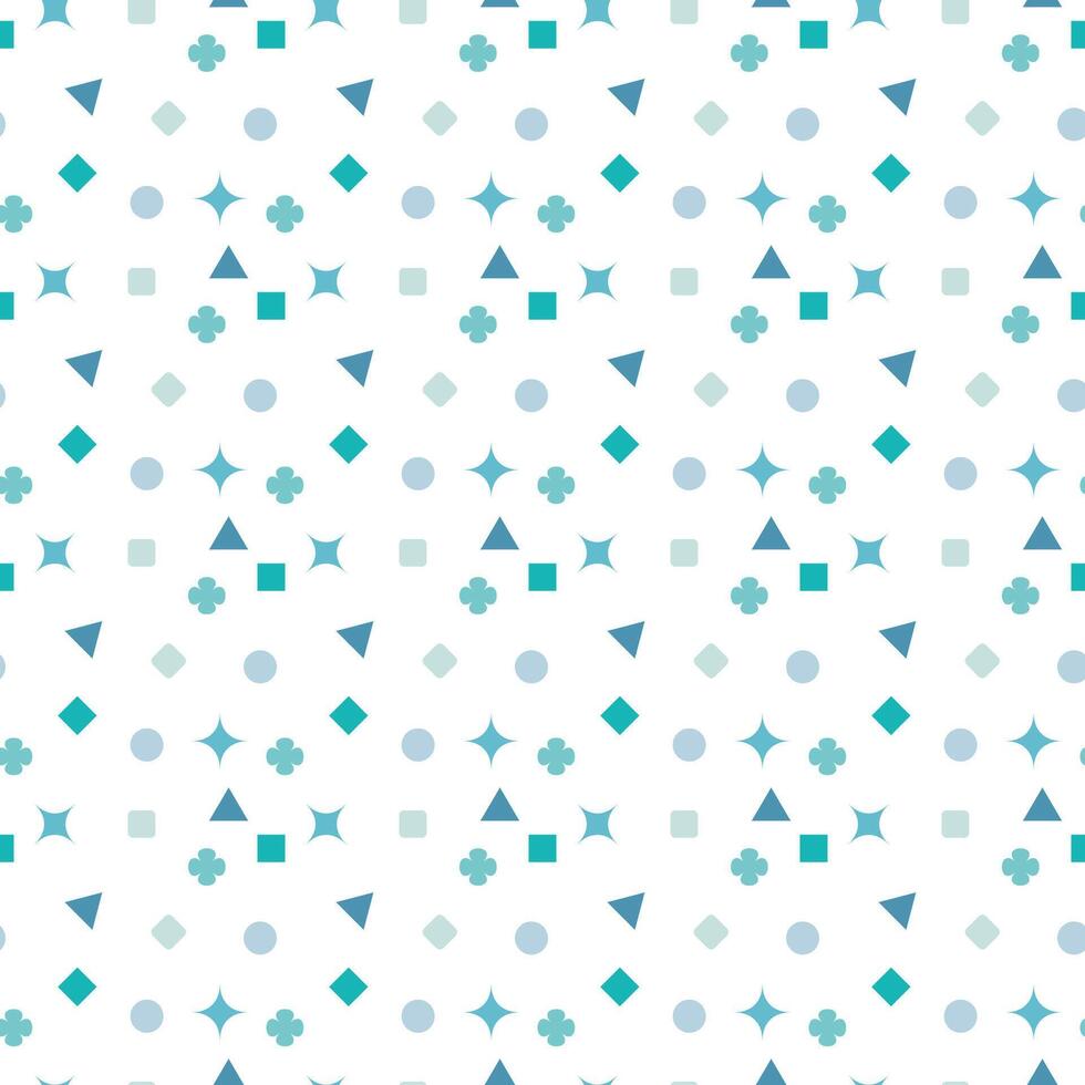 geométrico desatado padronizar azul tom, branco fundo vetor desenhando
