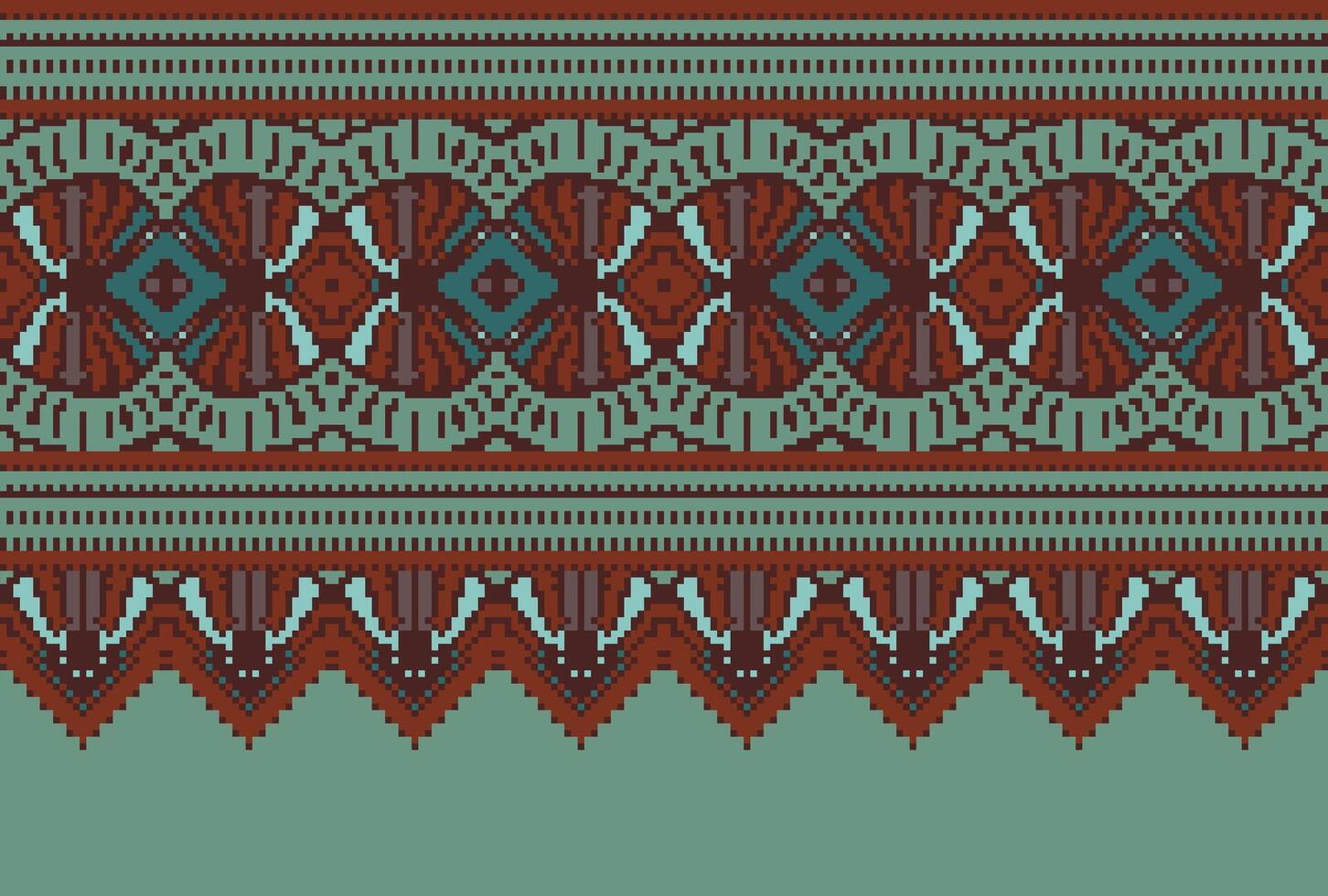 Cruz ponto tradicional étnico padronizar paisley flor ikat fundo abstrato asteca africano indonésio indiano desatado padronizar para tecido impressão pano vestir tapete cortinas e sarongue vetor