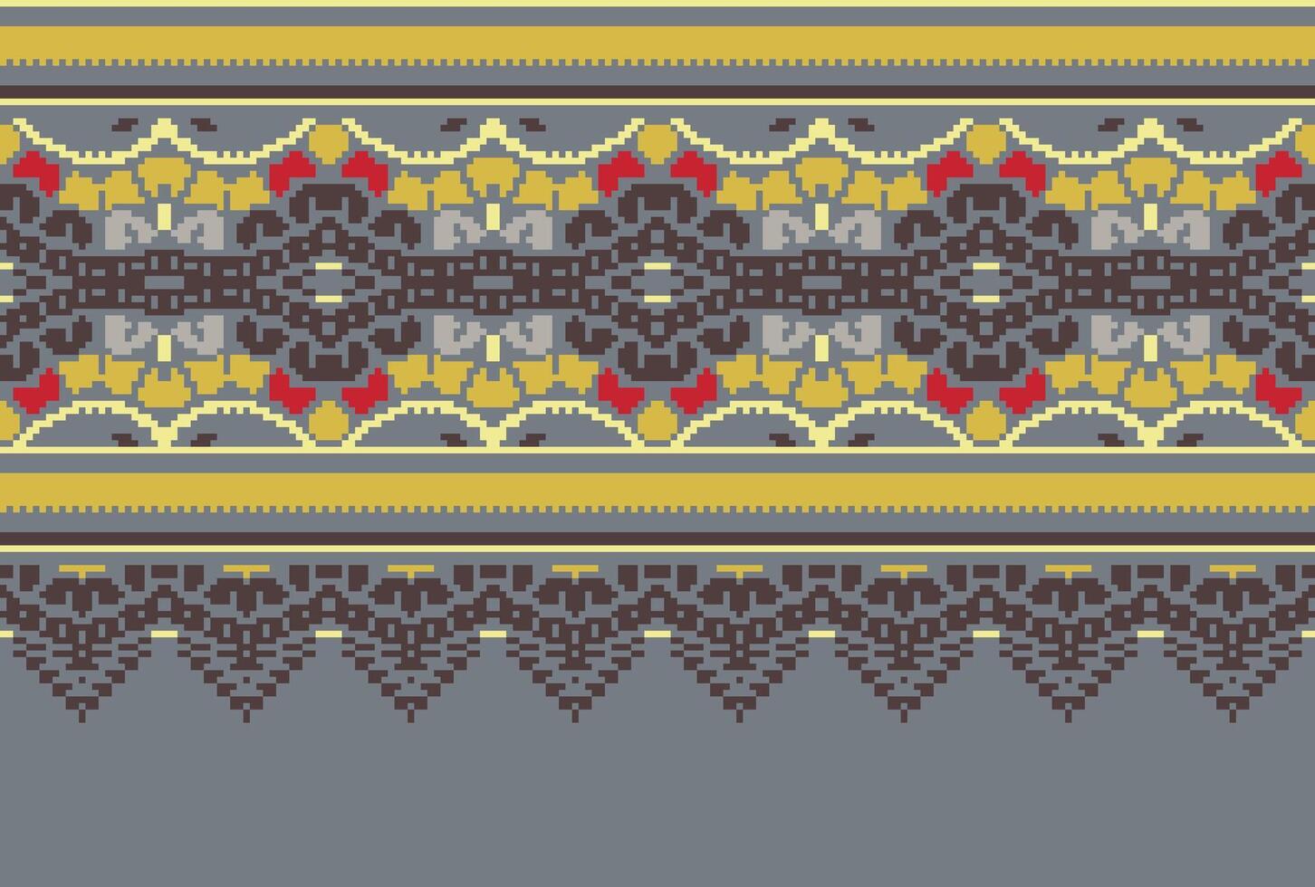 Cruz ponto tradicional étnico padronizar paisley flor ikat fundo abstrato asteca africano indonésio indiano desatado padronizar para tecido impressão pano vestir tapete cortinas e sarongue vetor