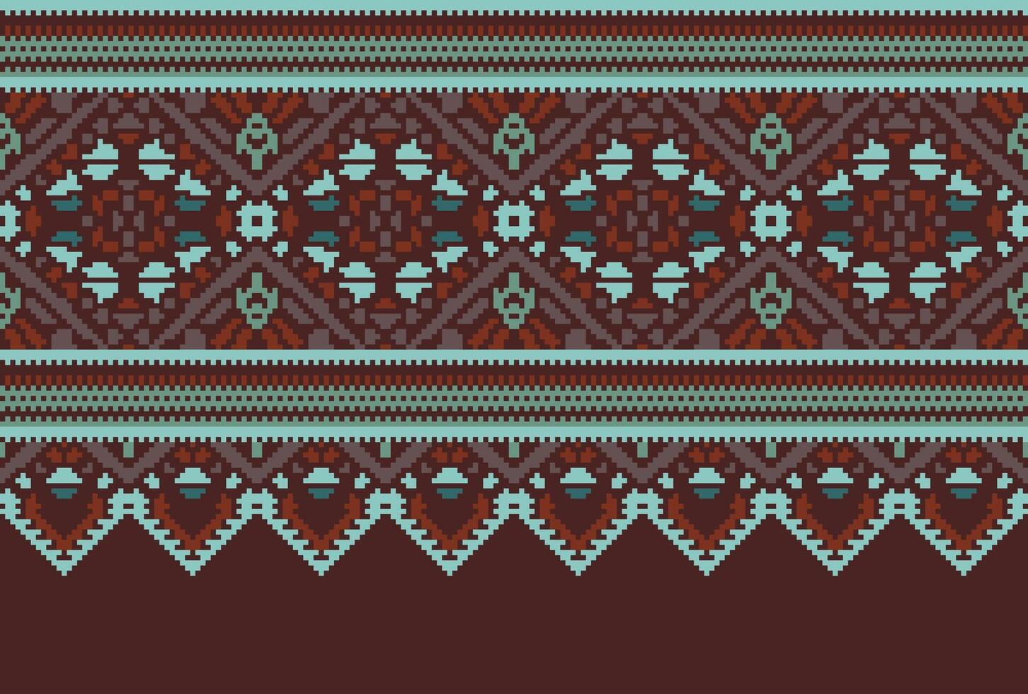 Cruz ponto tradicional étnico padronizar paisley flor ikat fundo abstrato asteca africano indonésio indiano desatado padronizar para tecido impressão pano vestir tapete cortinas e sarongue vetor