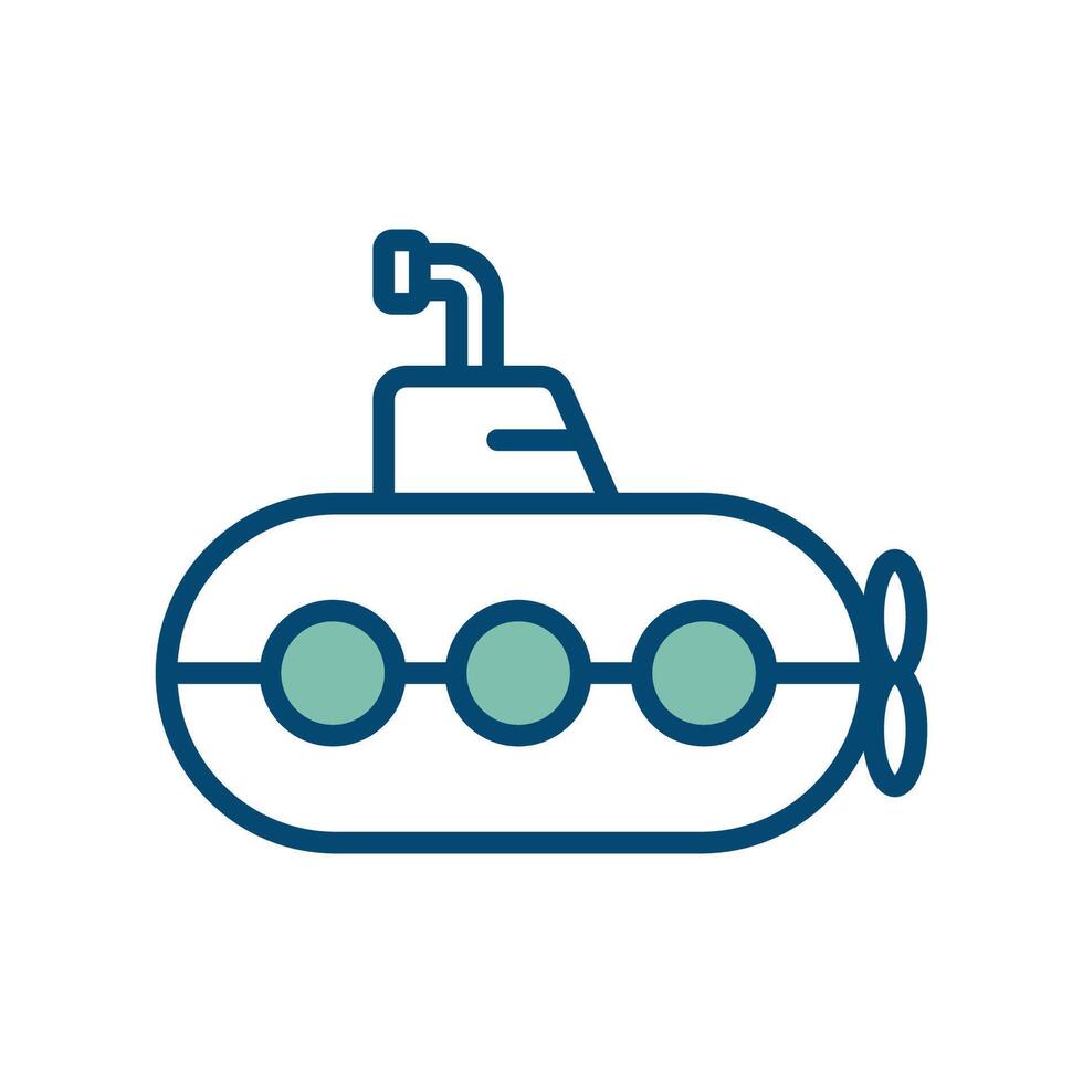 submarino ícone vetor Projeto modelo dentro branco fundo