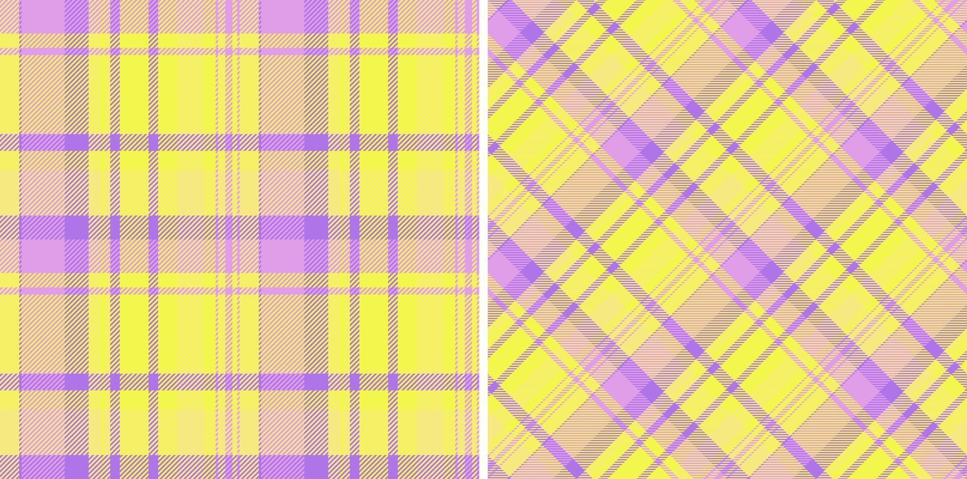 têxtil xadrez Verifica do fundo tartan vetor com uma padronizar desatado textura tecido. conjunto dentro luz cores para à moda invólucro opções e presentes.