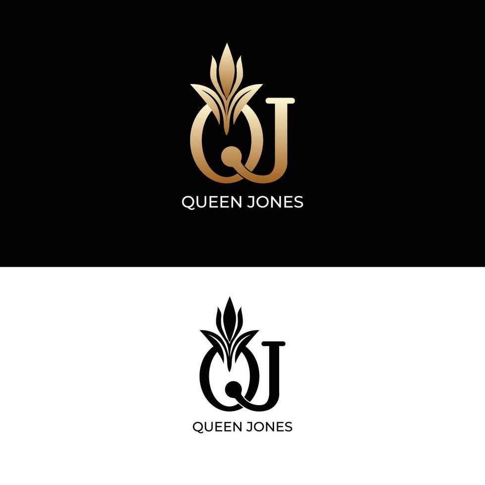 rainha luxo logotipo Projeto Projeto modelo conjunto amostra logotipo vetor