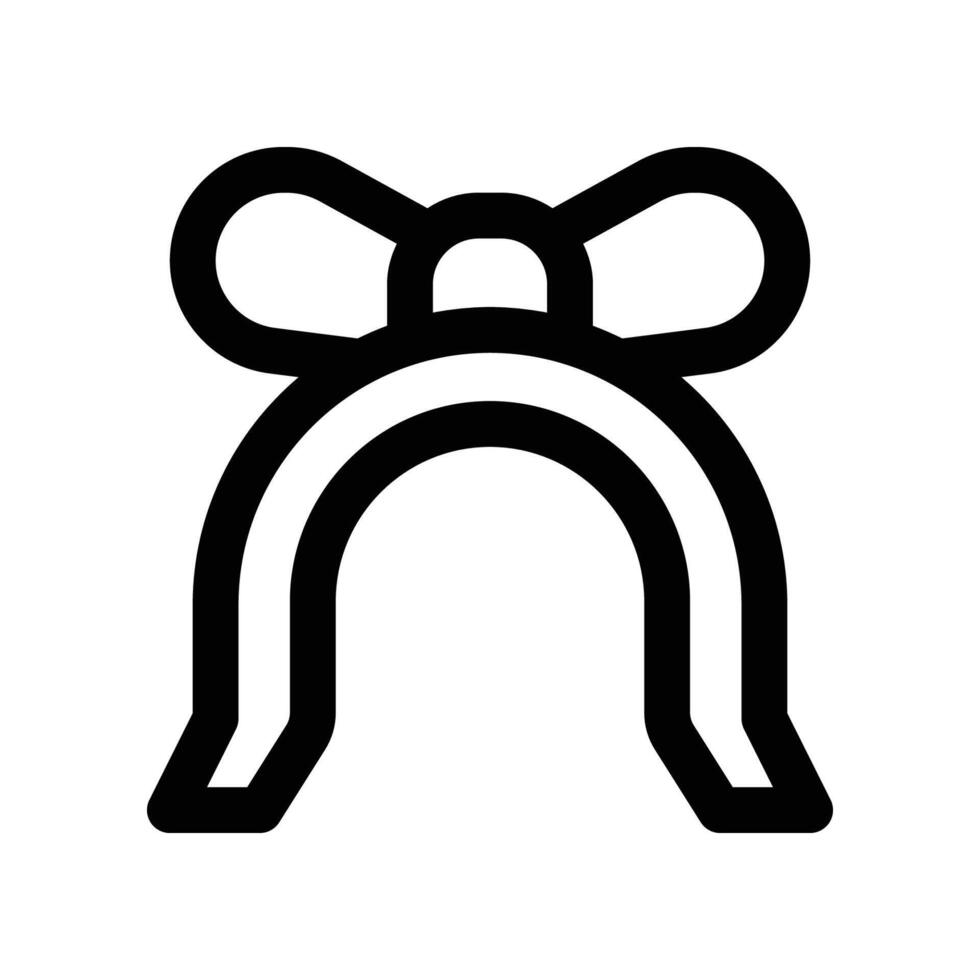 arco de cabelo ícone. vetor linha ícone para seu local na rede Internet, móvel, apresentação, e logotipo Projeto.