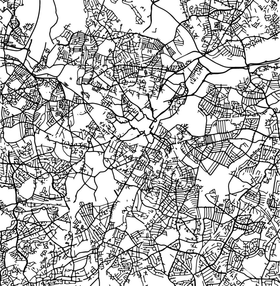 silhueta mapa do Birmingham Unidos reino. vetor