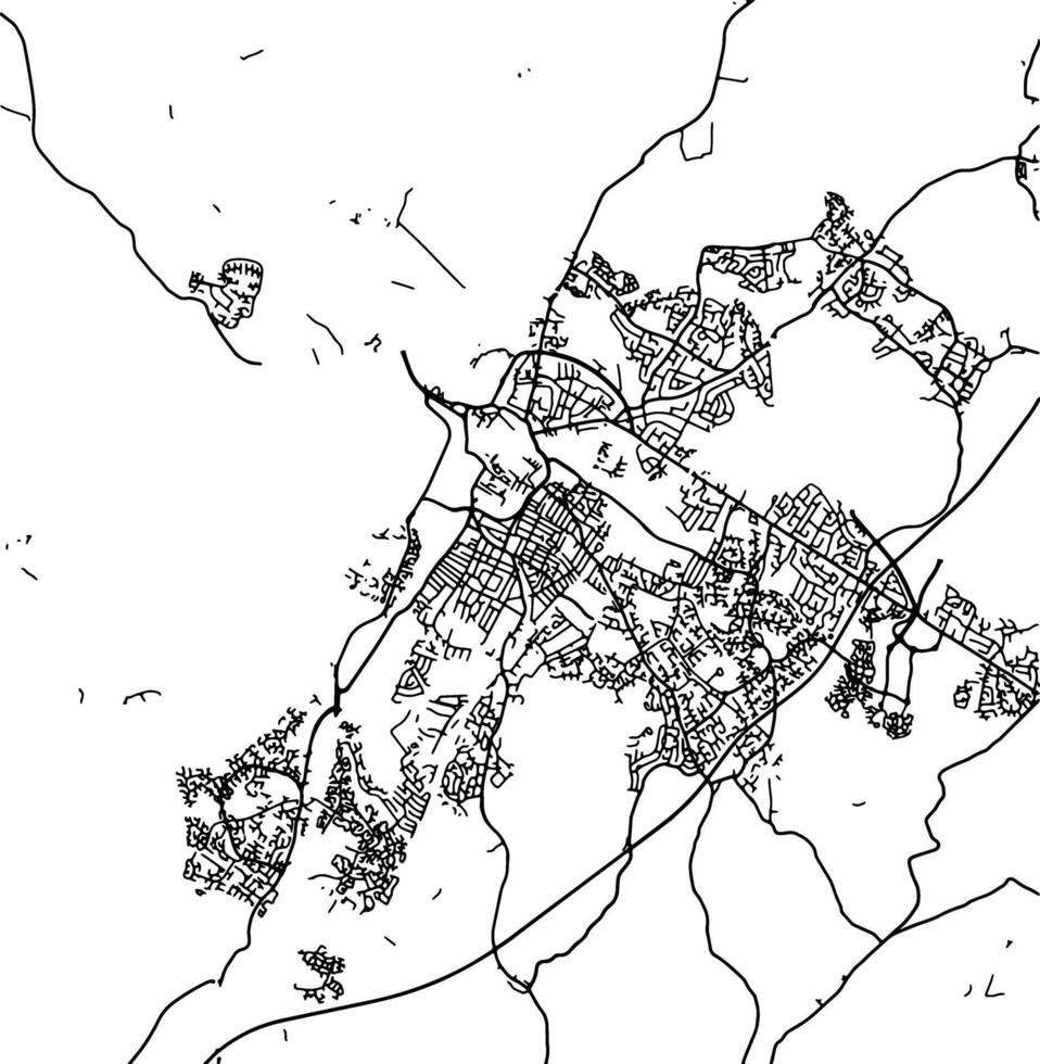 silhueta mapa do Gloucester Unidos reino. vetor