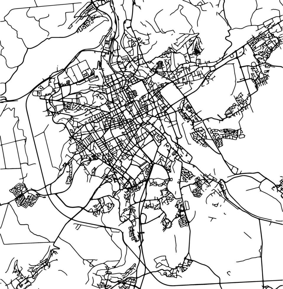 silhueta mapa do nancy França. vetor