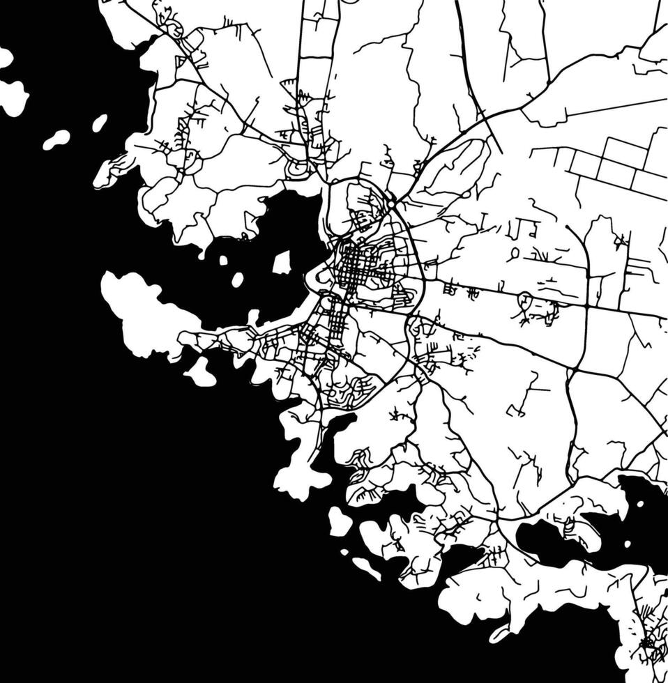 silhueta mapa do pula Croácia. vetor