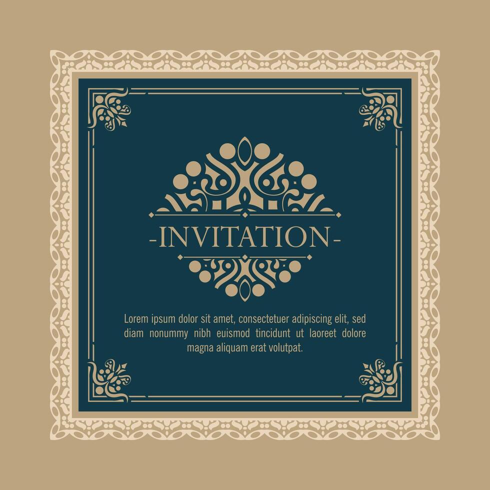 convite cartão vector design estilo vintage
