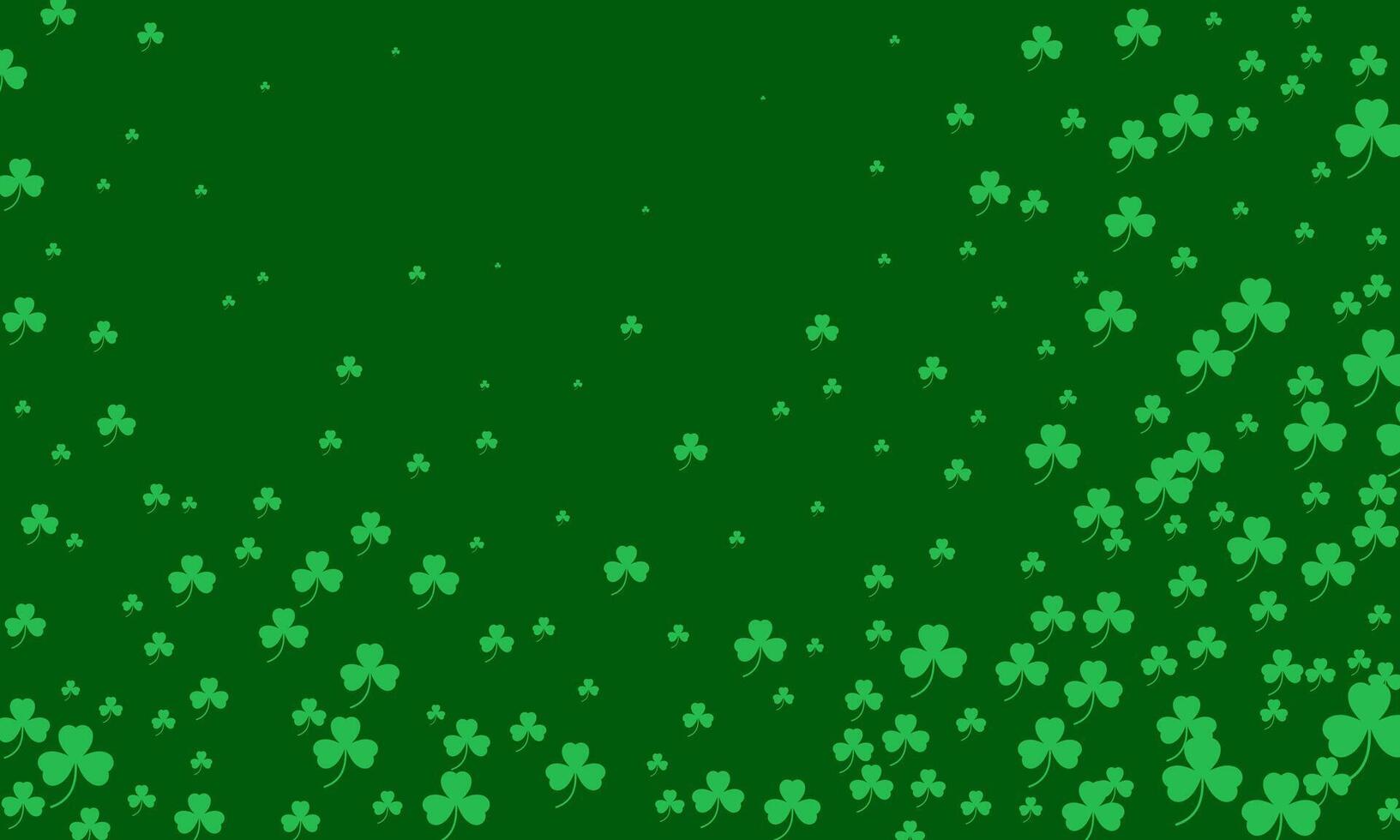 feliz santo patrick's dia verde fundo vetor