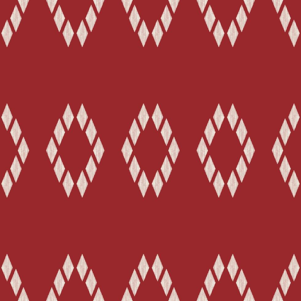 tradicional étnico ikat motivo tecido padronizar geométrico estilo.africano ikat bordado étnico oriental padronizar vermelho fundo papel de parede. abstrato, vetor, ilustração.textura, quadro, decoração. vetor