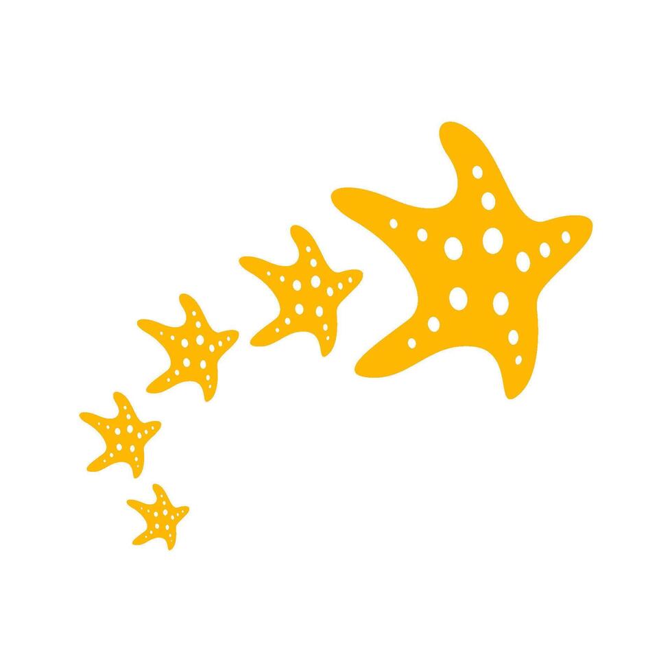 estrelas do mar ícone logotipo Projeto vetor