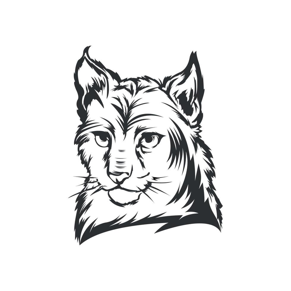 gato mascote logotipo Projeto vetor