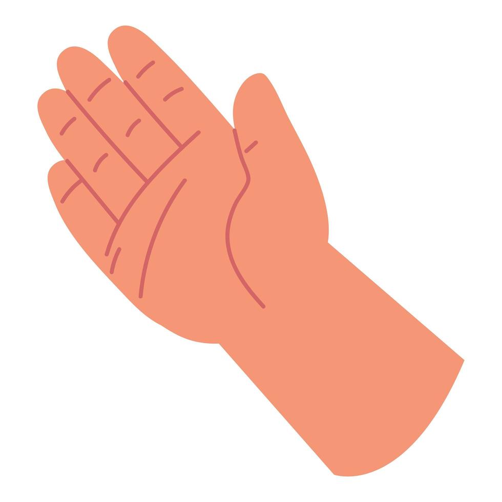 mão mostrando palma vetor