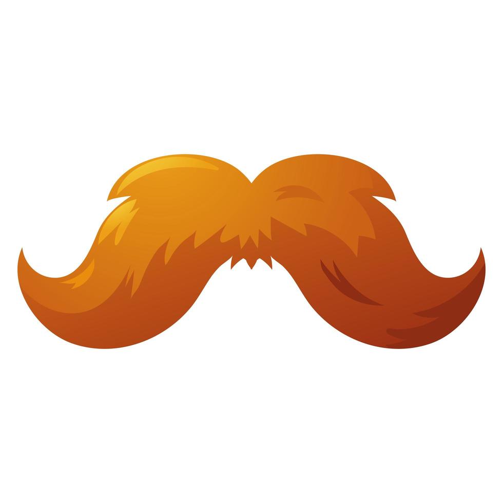 moda hipster bigode vetor