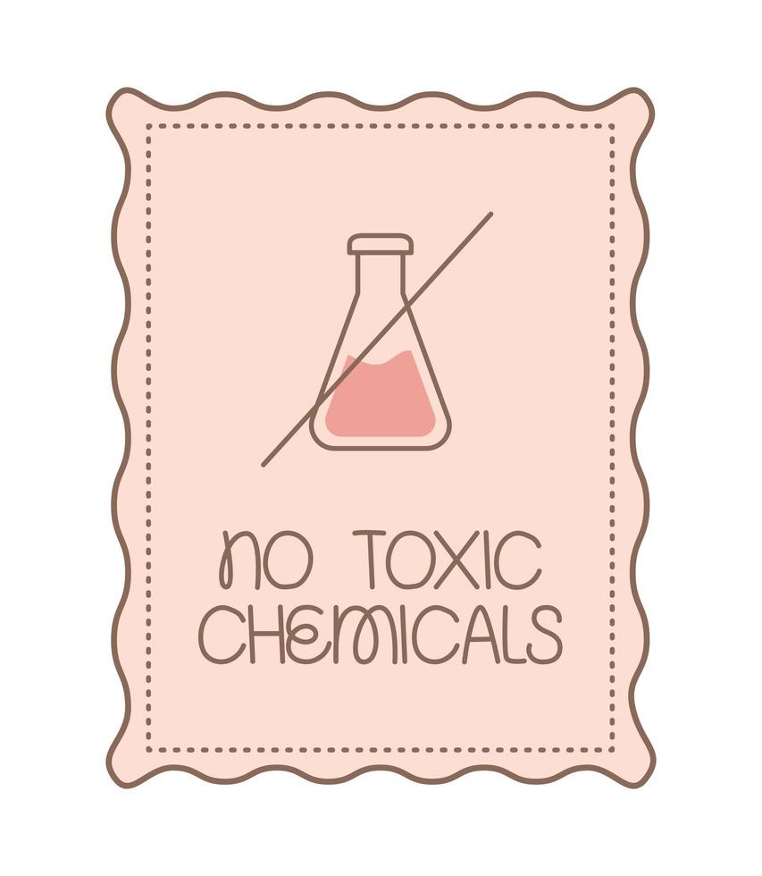 sem cartão de produtos químicos tóxicos vetor