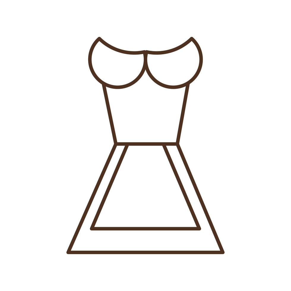 oktoberfest vestido feminino linha estilo ícone vector design