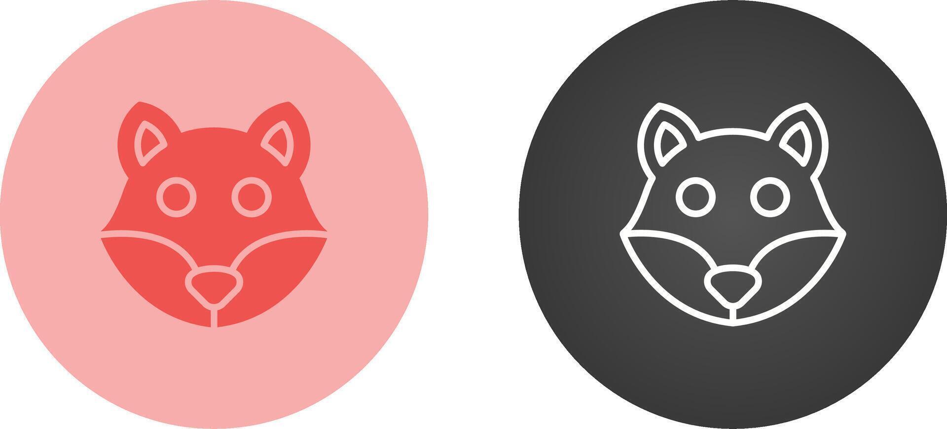 ícone de vetor de raposa