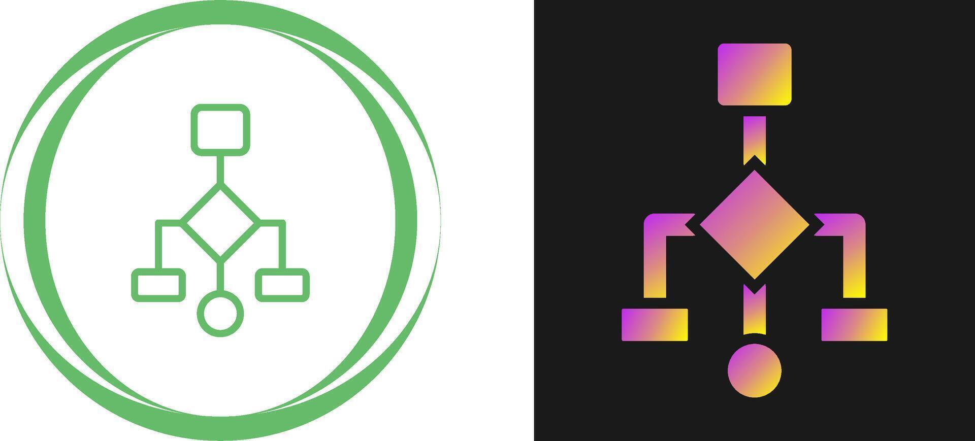 afinidade diagrama vetor ícone