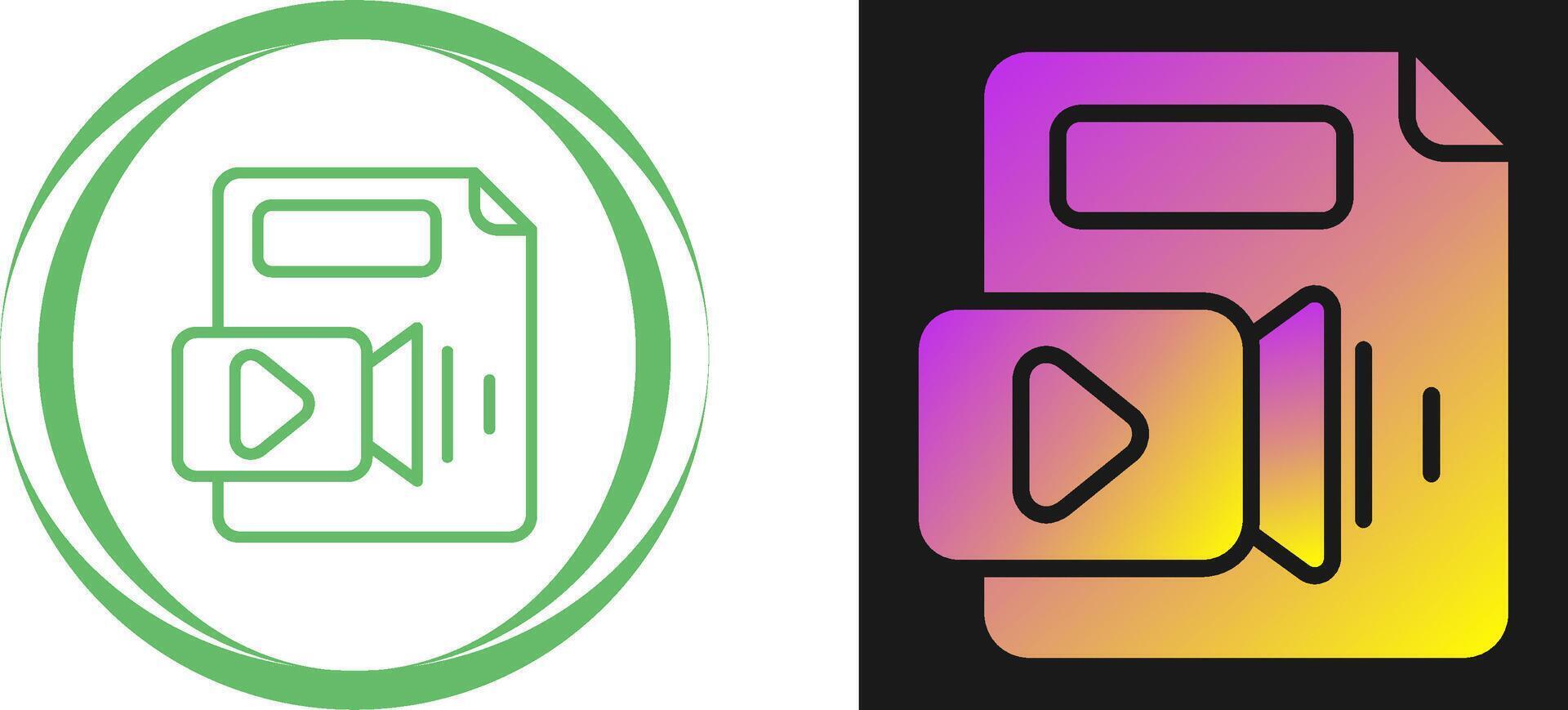 vídeo Arquivo vetor ícone