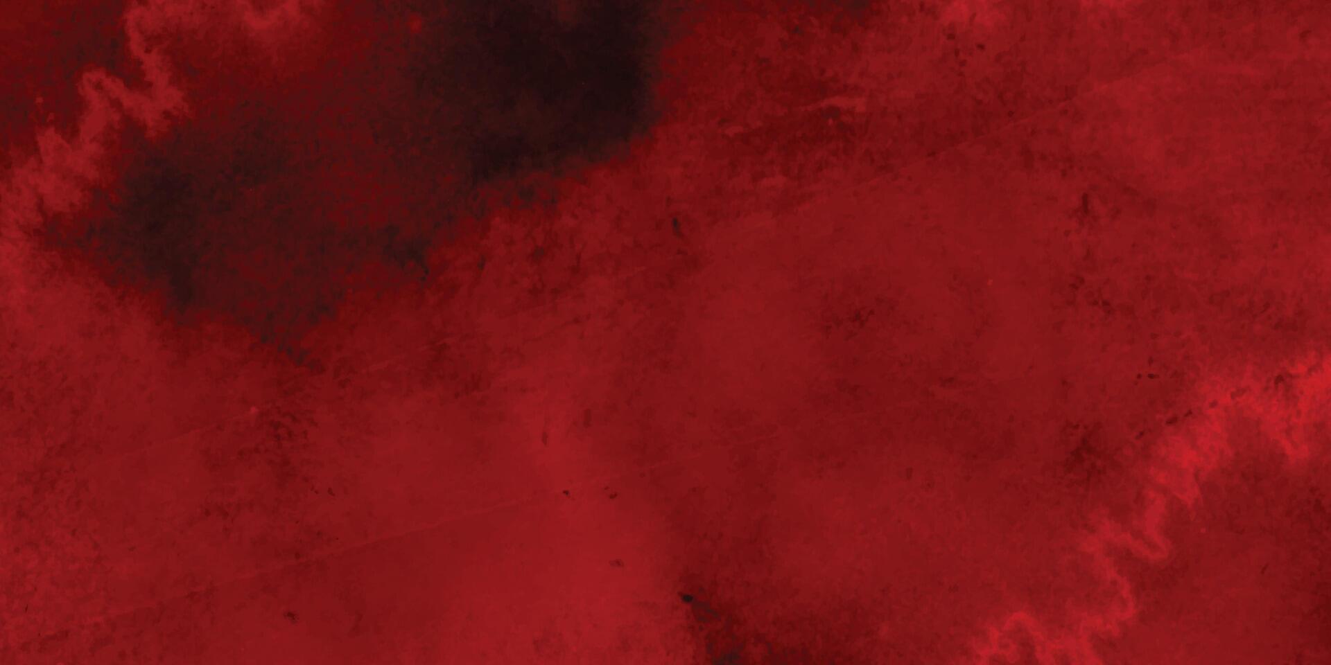 vermelho grunge textura. abstrato aguarela fundo. Preto e vermelho fundo. vetor